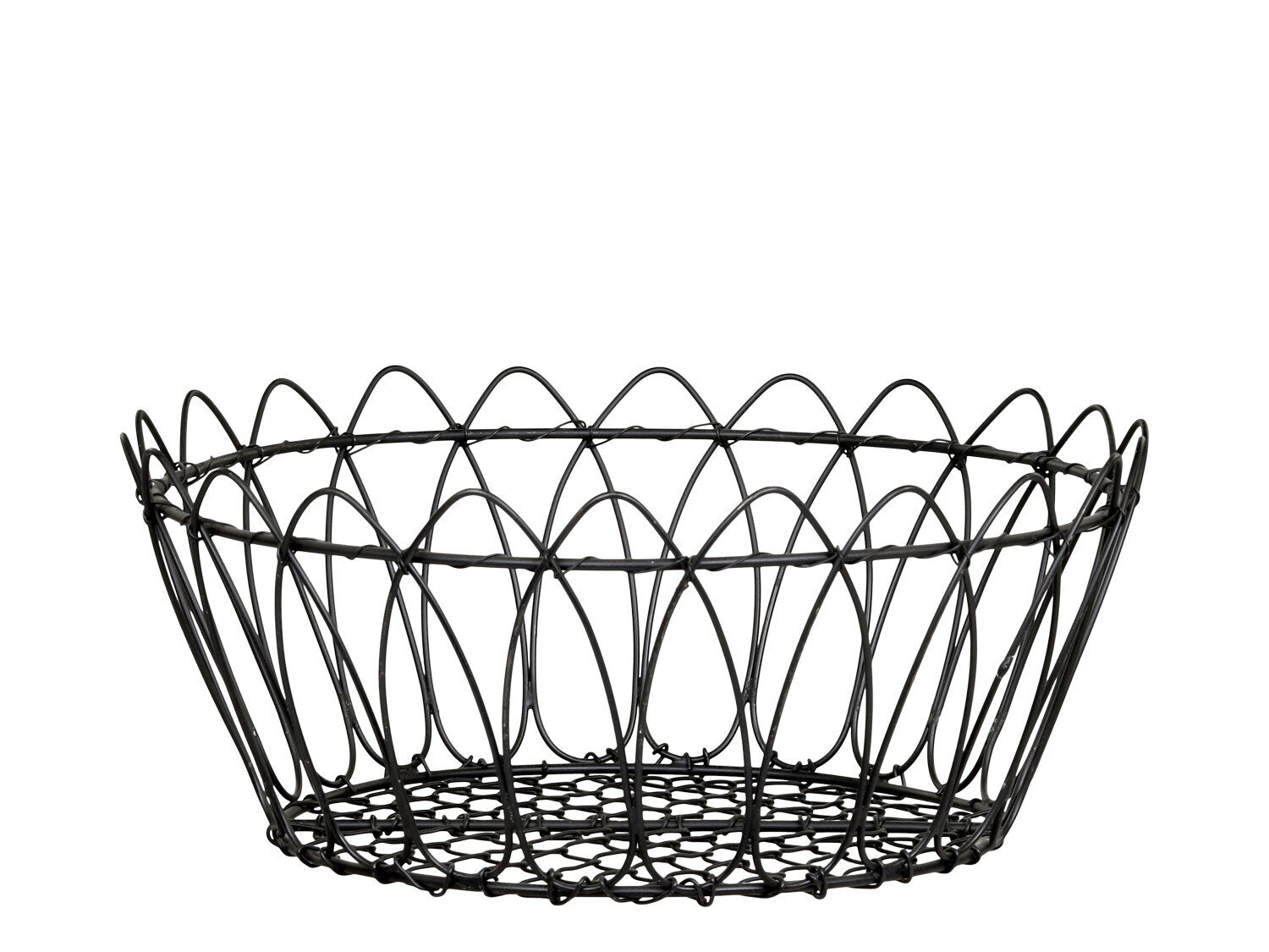 Fil de fer Draht Korb, schwarz 
