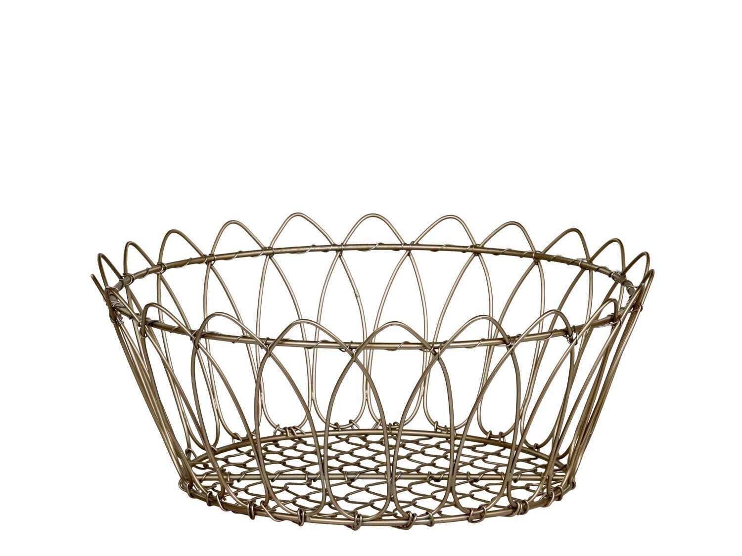 Fil de fer Draht Korb, messing 