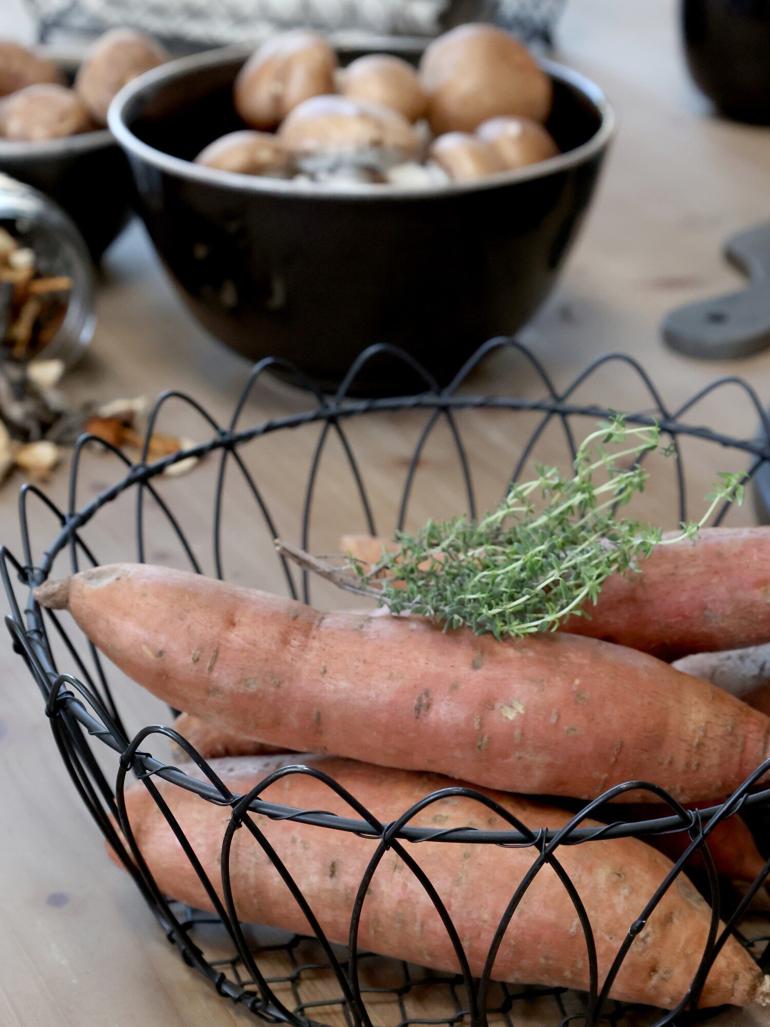 Fil de fer Draht Korb, schwarz 