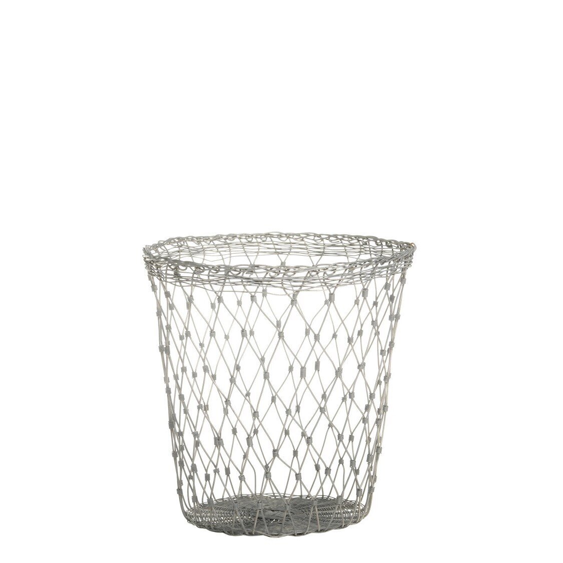 Fil de fer Korb mit Eisen, antique zink 