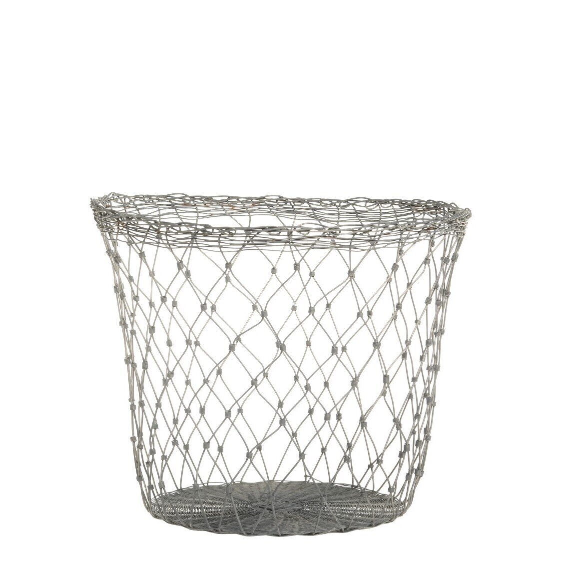 Fil de fer Korb mit Eisen, antique zink 