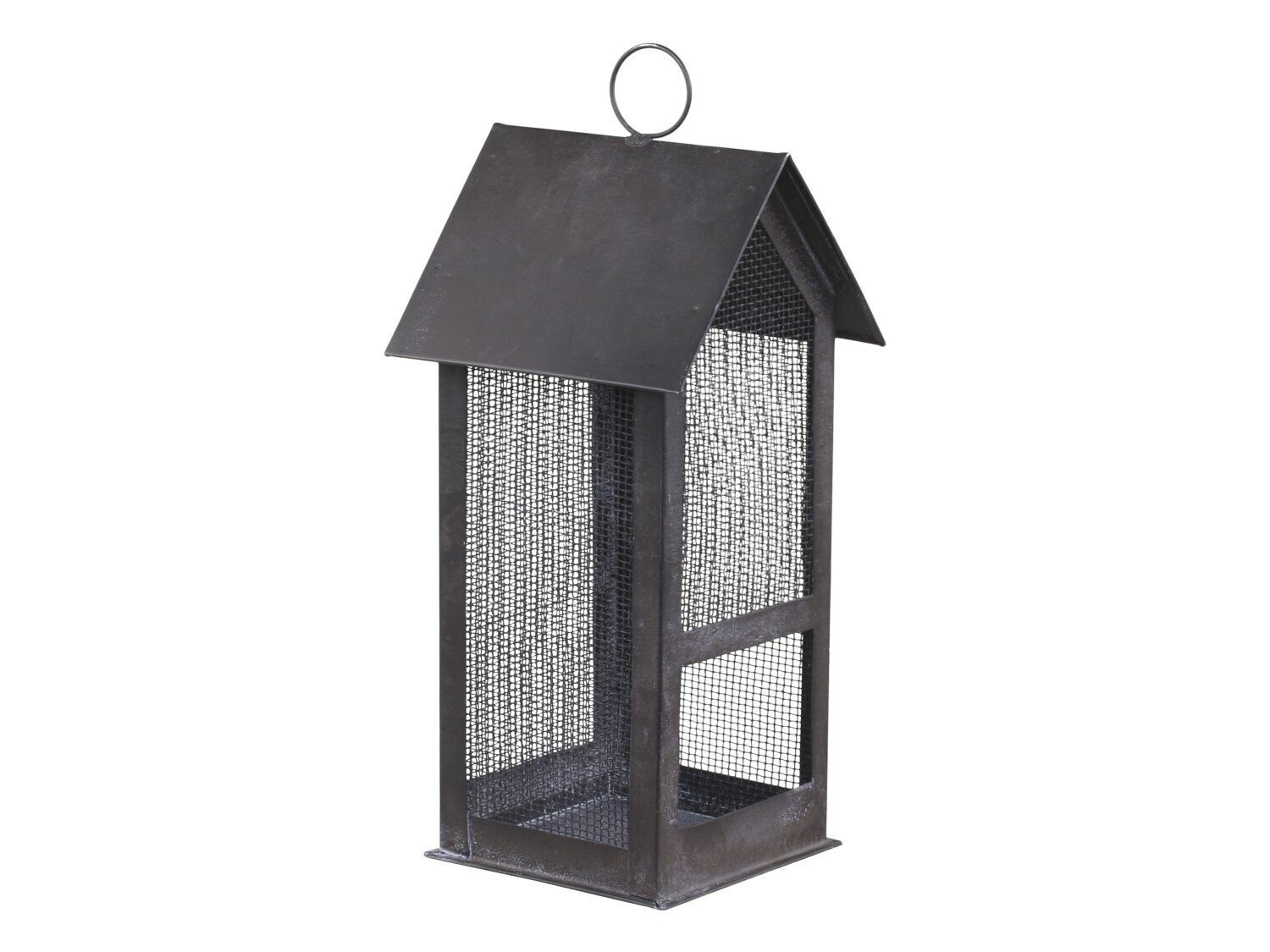 Fil de fer Lichthaus, antik kohle H22/L9/B8,5 cm