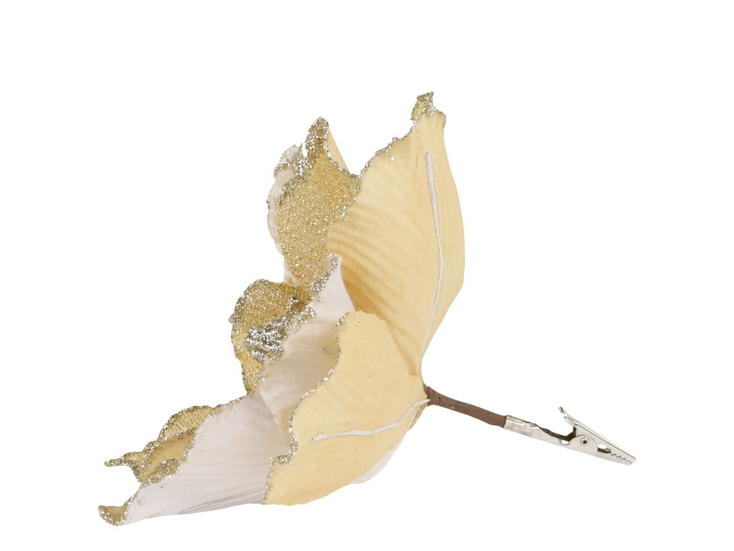 Fleur Blume mit Clips, Tannenbaumschmuck, bernstein Ø 20 cm