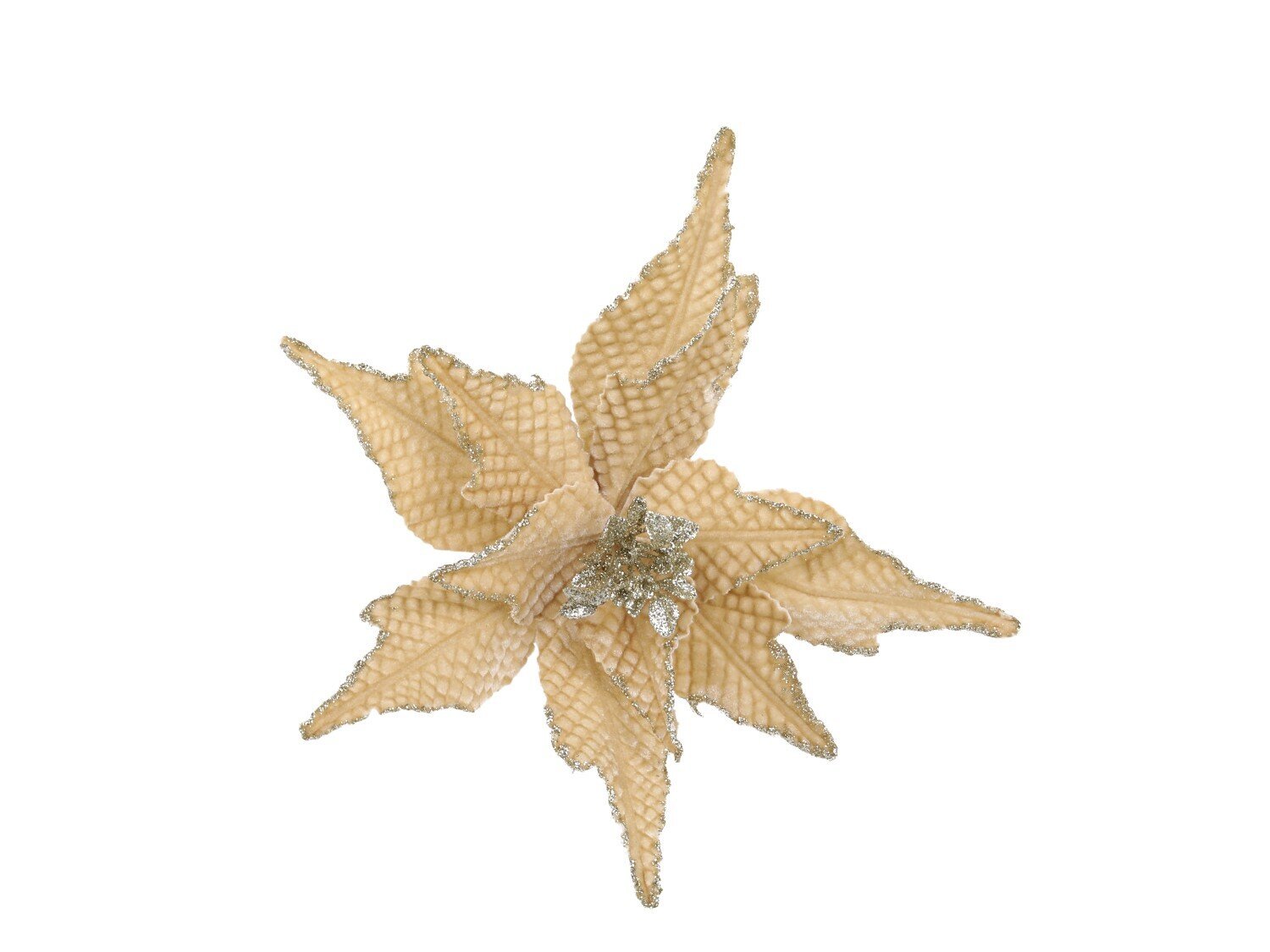 Fleur Blume mit Clips, Tannenbaumschmuck, bernstein Ø 25 cm