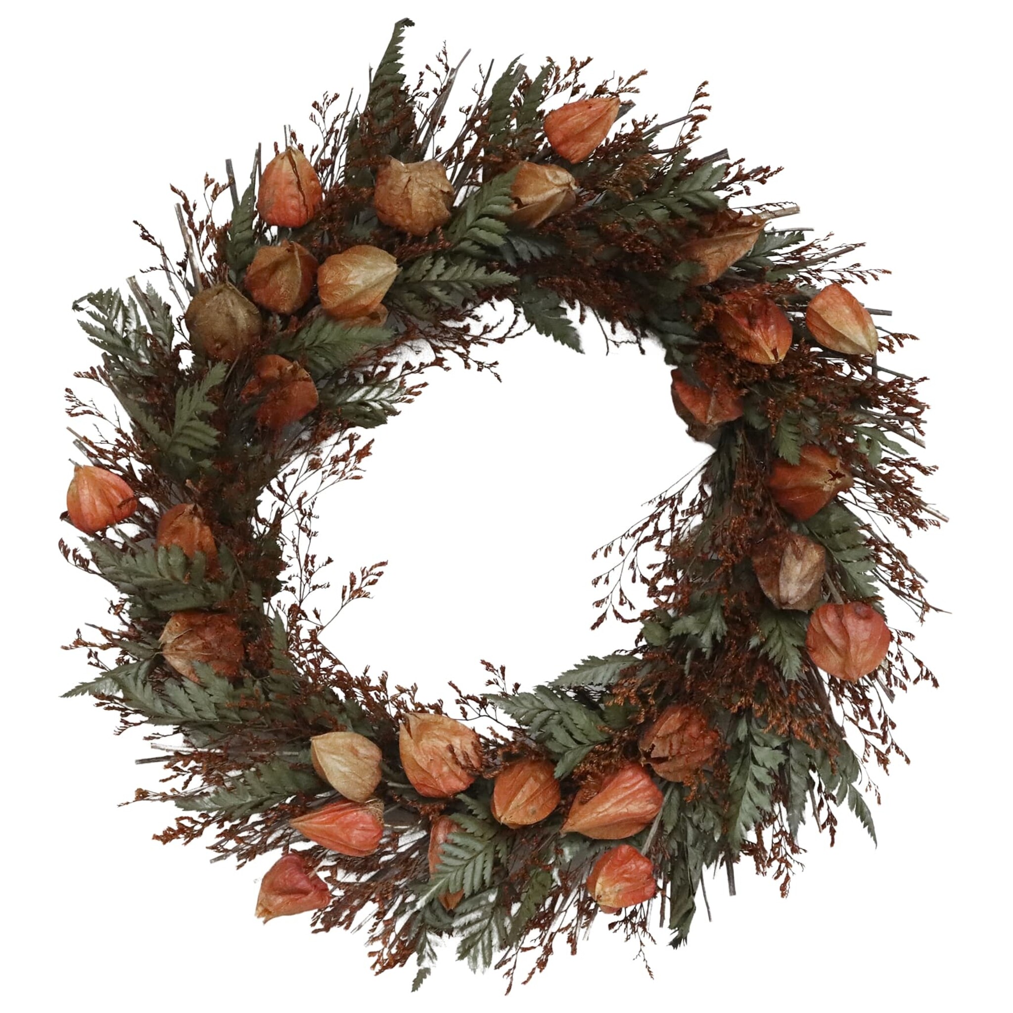 Fleur Blumenkranz mit Physalis, terracotta 