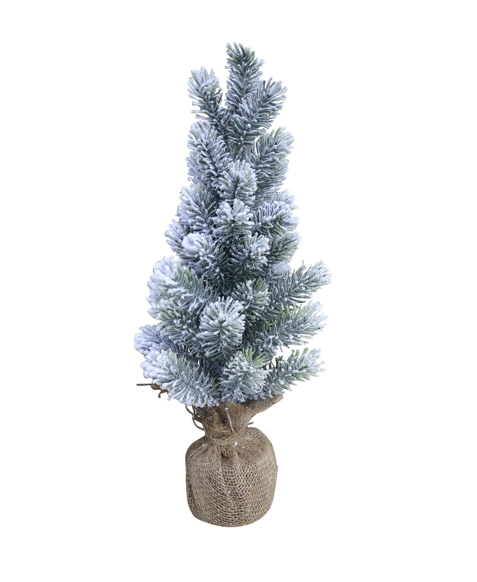 Fleur Fichtenbaum mit Kunstschnee, künstlicher Tannenbaum, grün H 45 cm