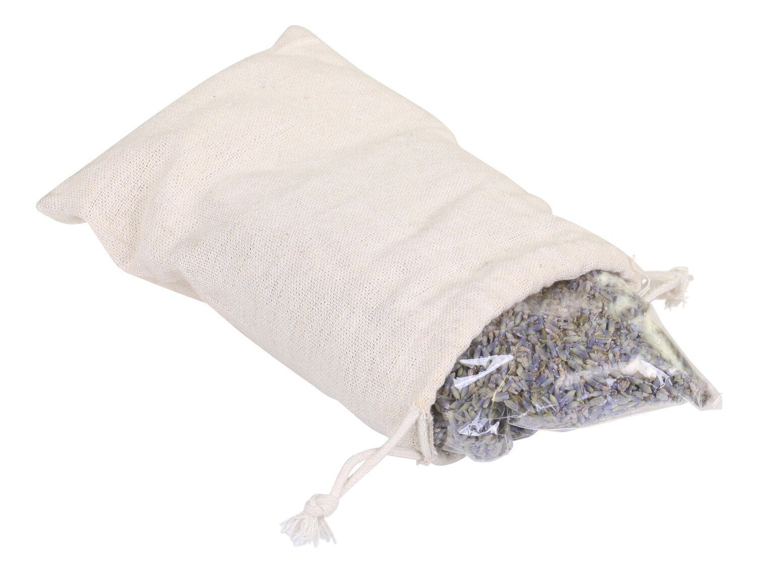 Fleur Leinentasche mit getrocknetem Lavendel Potpourri, lila 