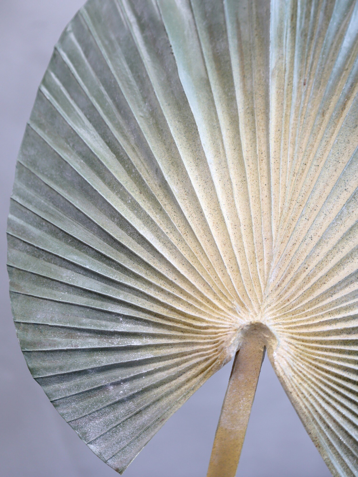 Kunstpflanze Palmen Blatt, staubgrün 