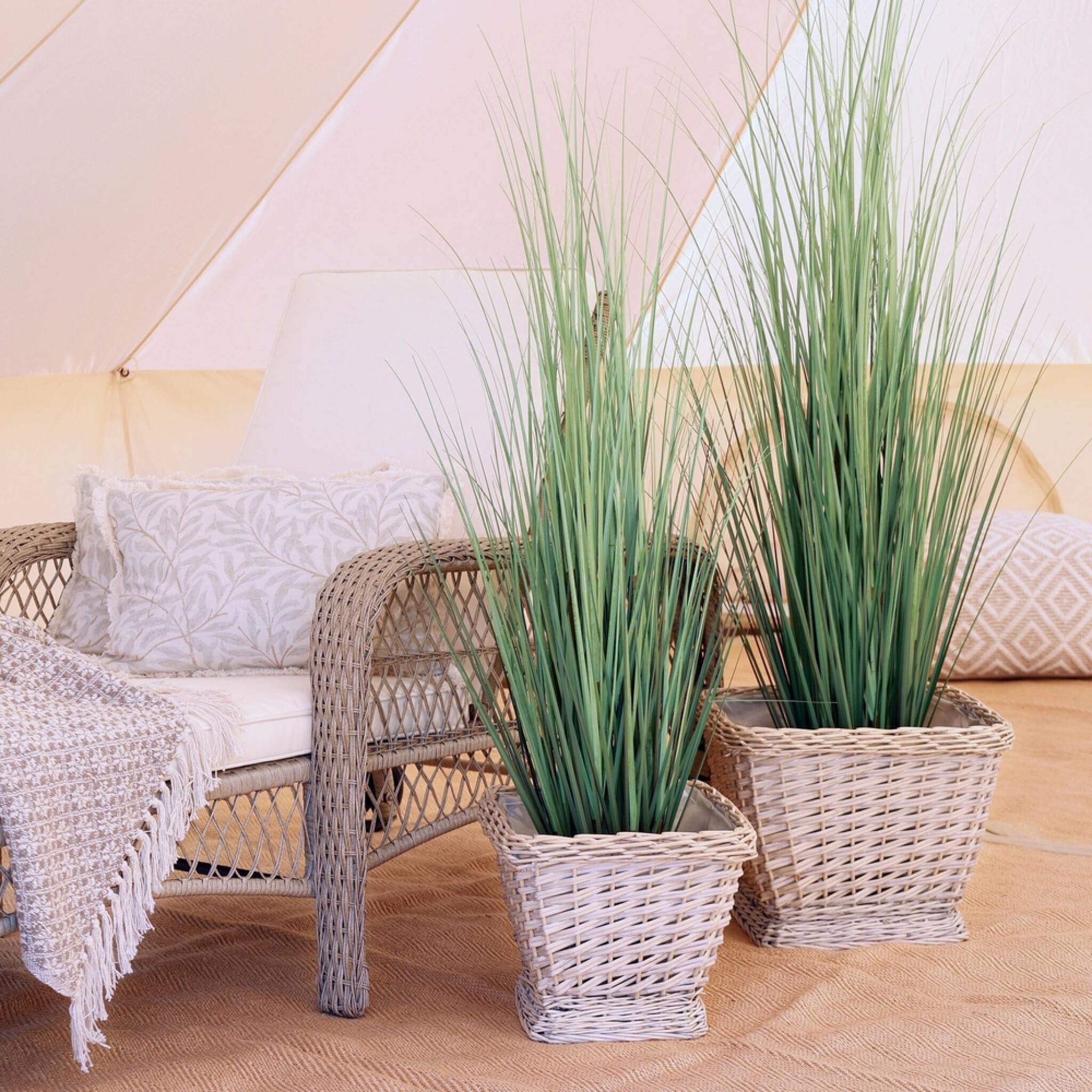 Fleur Künstliche Schilfpflanze von Chic Antique | Kunstpflanze, grün 