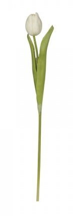 Chic Antique Fleur Tulpe, Kunstblume, weiss H47 cm