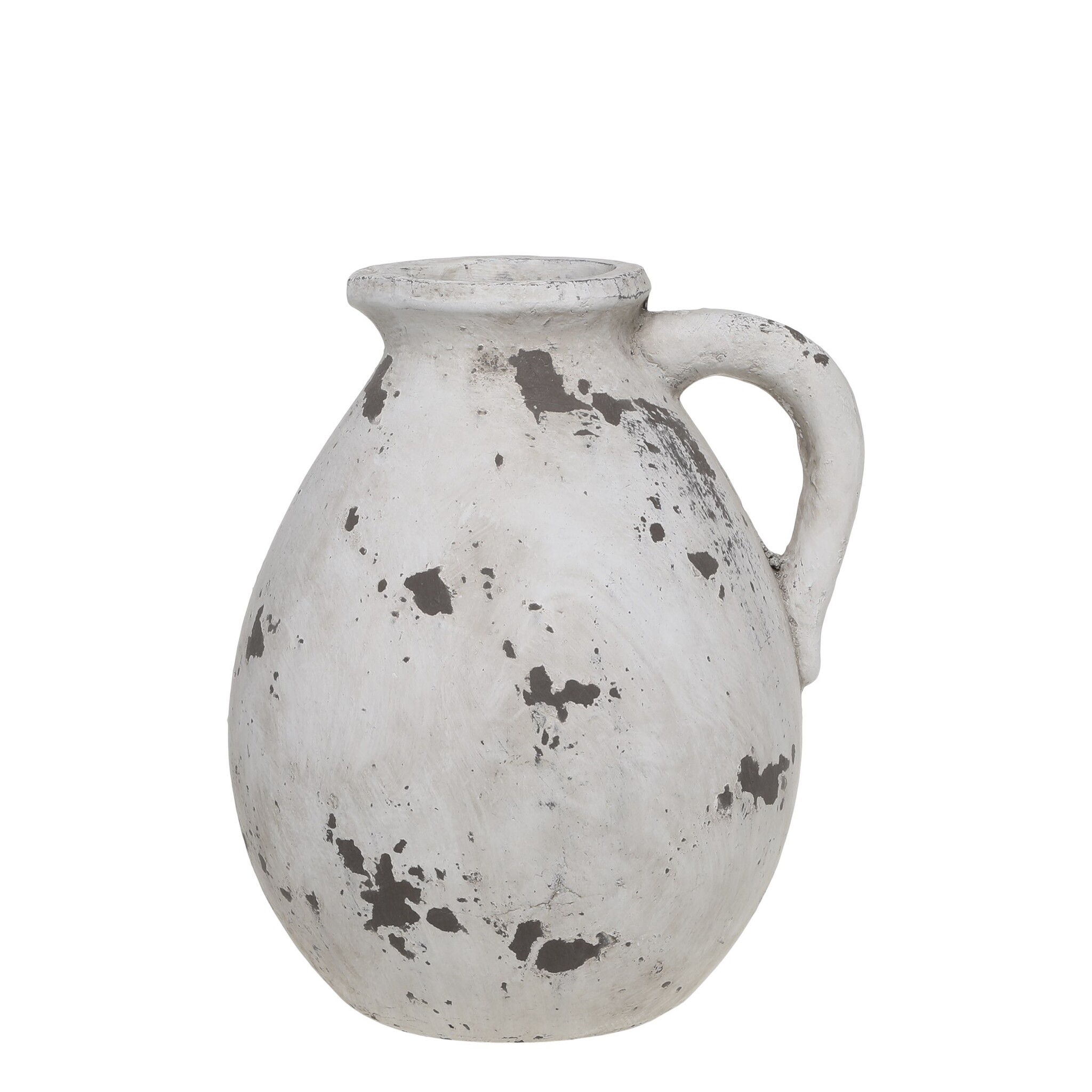 Frejus Kanne aus Terrakotta, creme