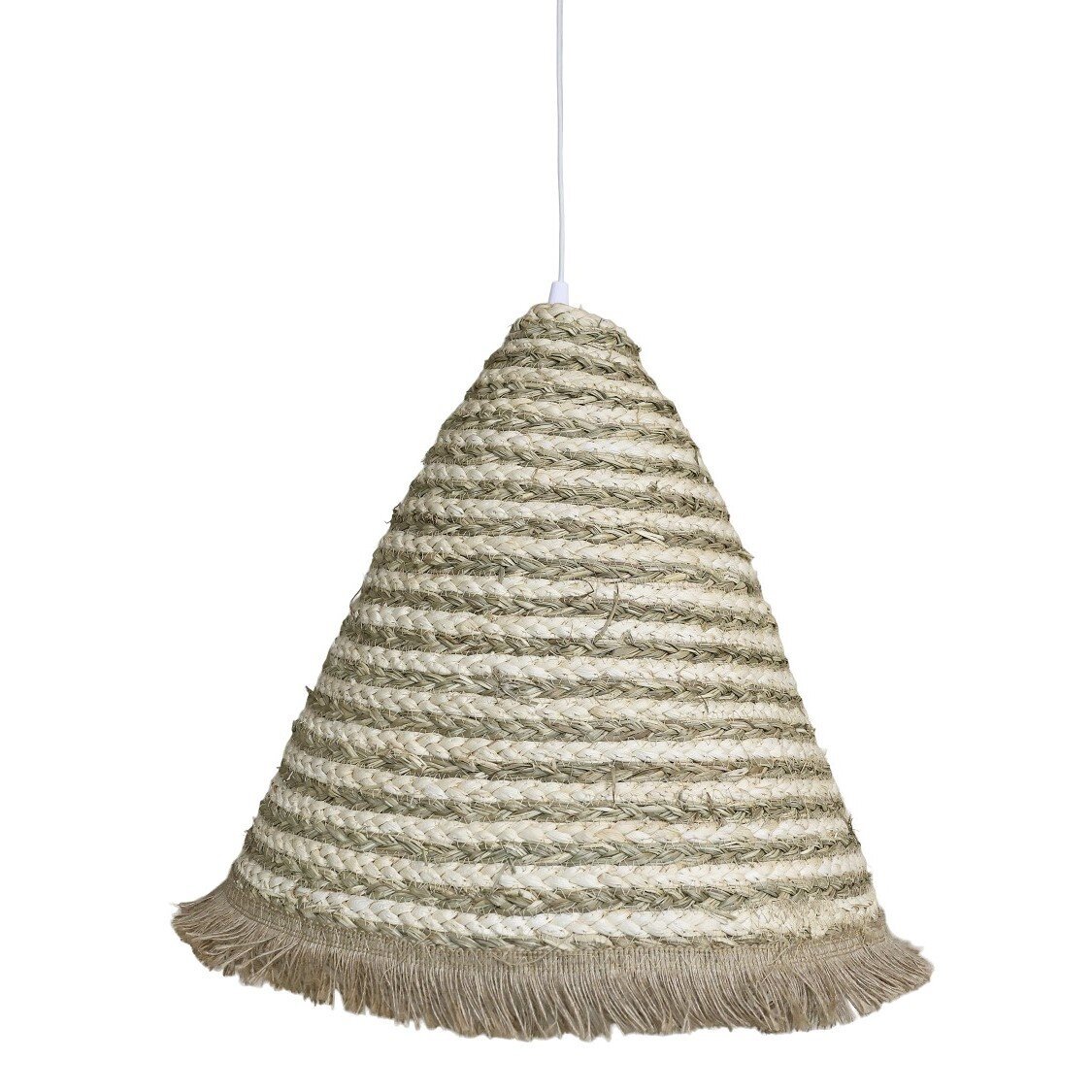 Geflochtener Lampenschirn, natur 45x41 cm