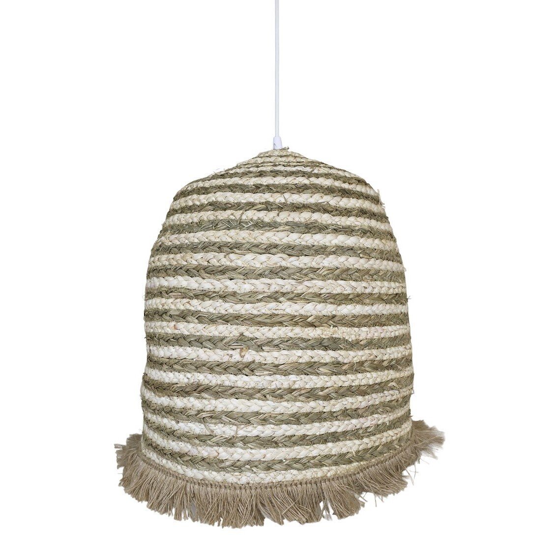 Geflochtener Lampenschirn, natur 45x40 cm