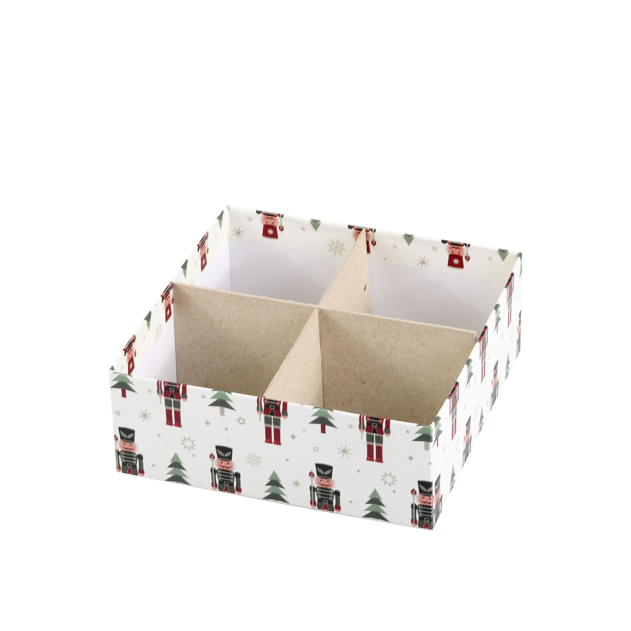 Geschenkbox 3er-Set mit Nussknacker, creme 