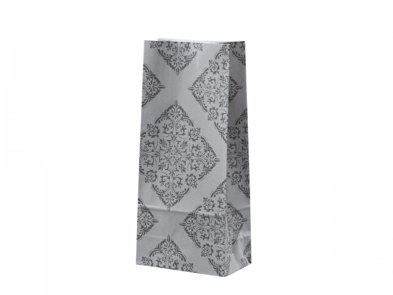 Geschenktüte Romantique, französisches grau H30,5/L12/B7 cm