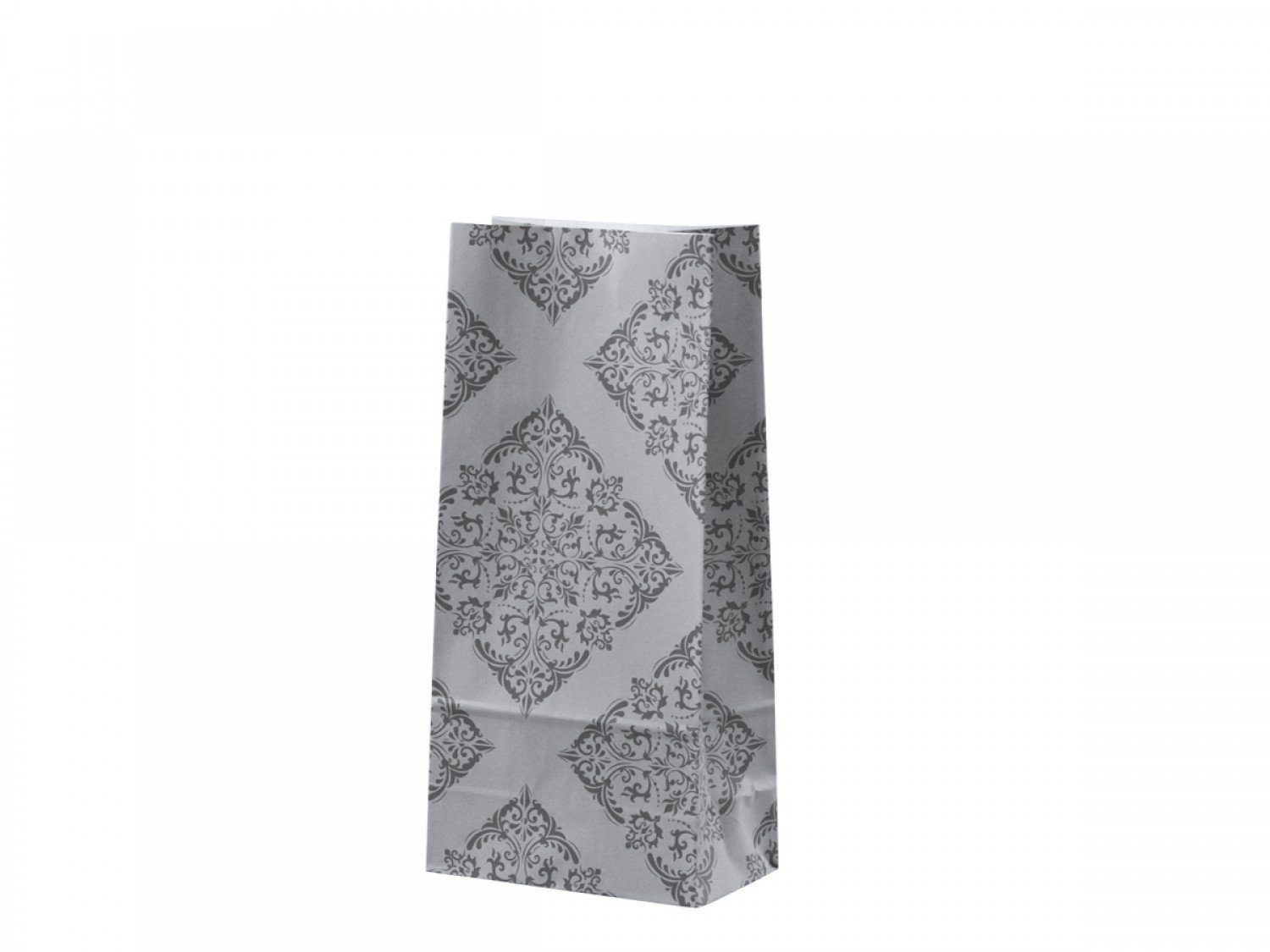 Geschenktüte Romantique, französisches grau H22,5/L10/B6 cm