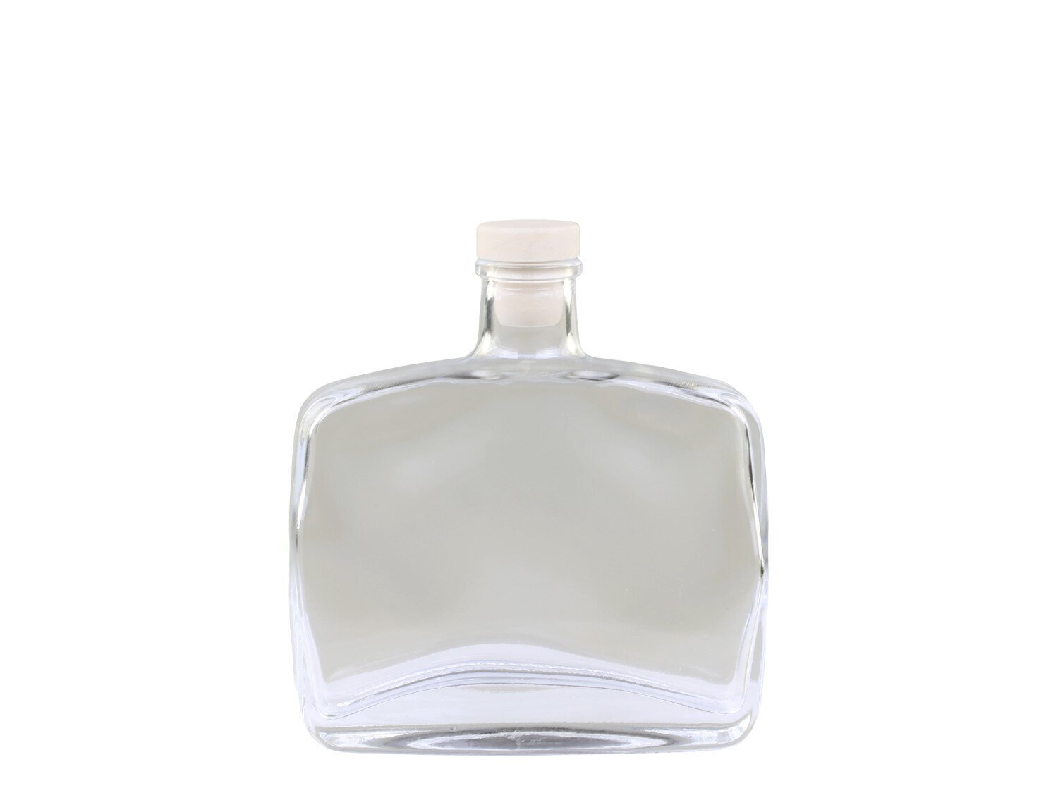 Glasflasche mit Deckel, durchsichtig / klar H15 x L13 x B4 cm