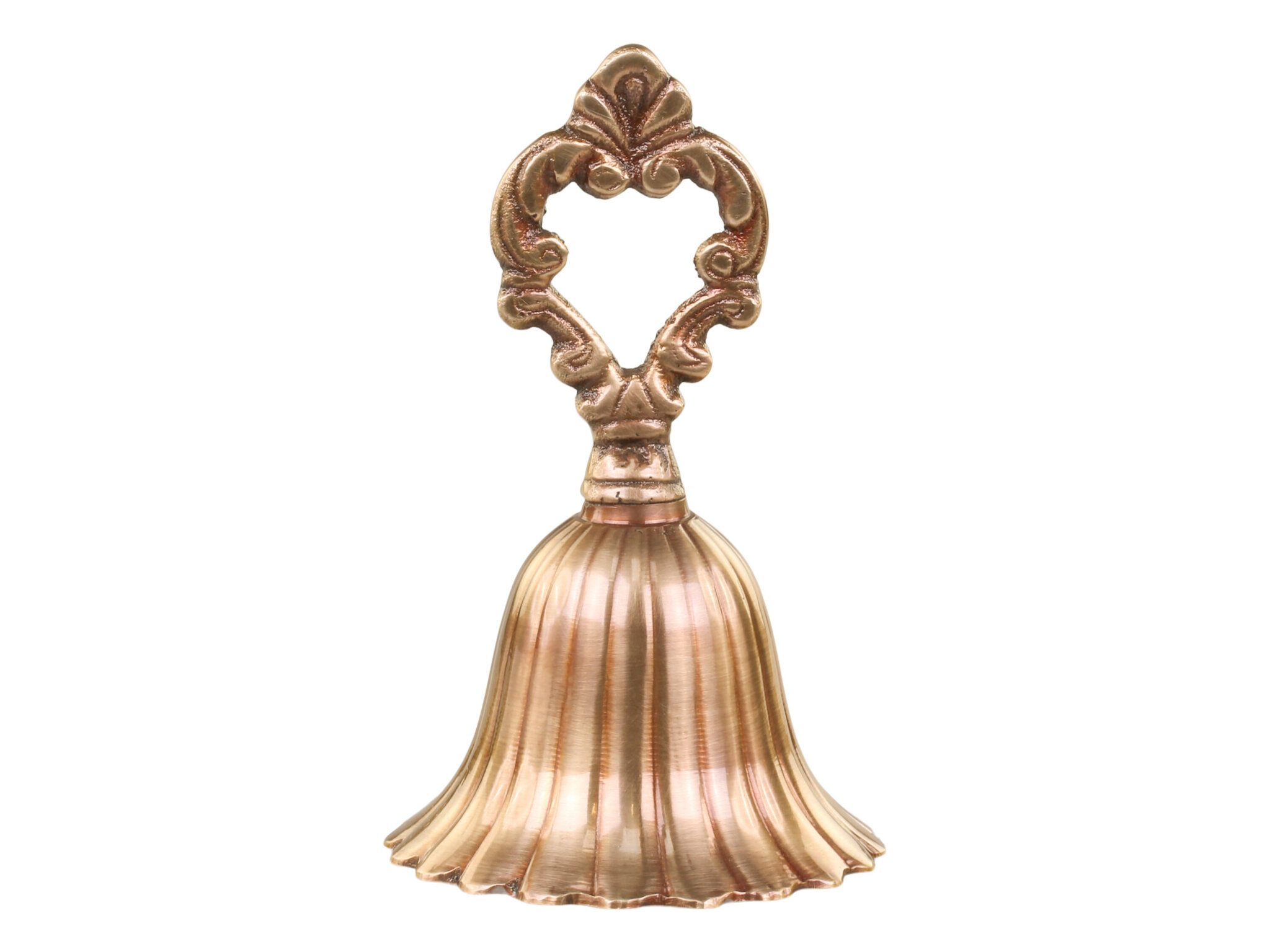 Glocke mit Dekor aus Messing, antique messing 