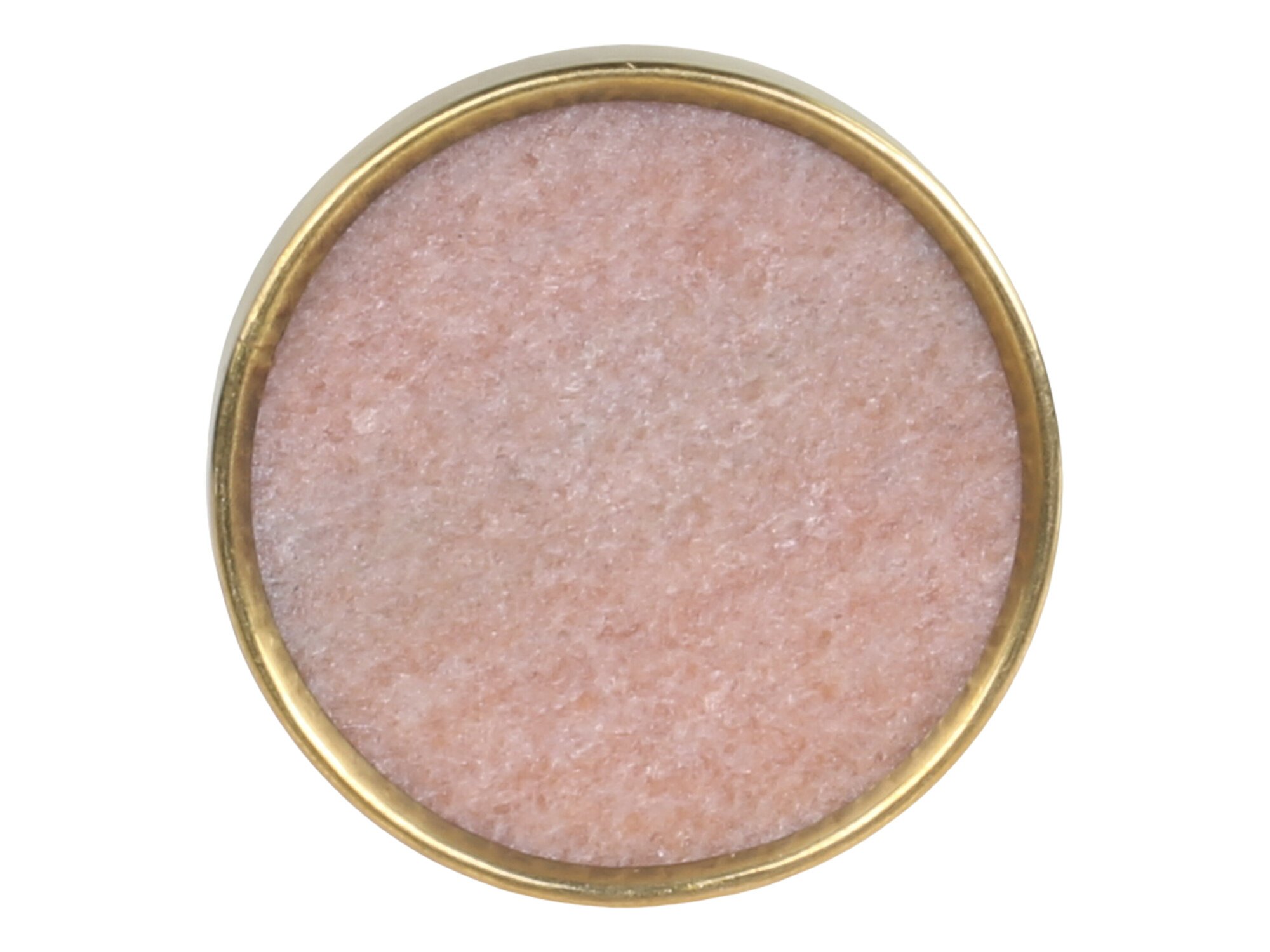 Griff aus Marmor mit Messingkante, puder 