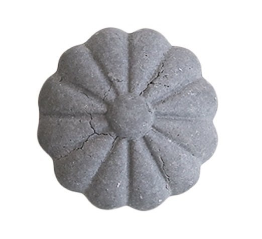 Chic Antique Griff Blume, grau 