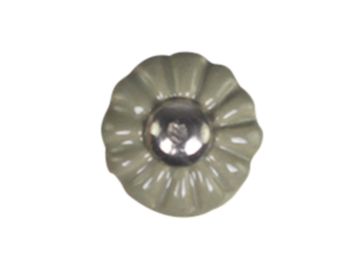 Chic Antique Griff Blume handgemacht, olivgrün 