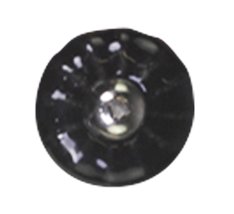 Chic Antique Griff Blume handgemacht, schwarz 