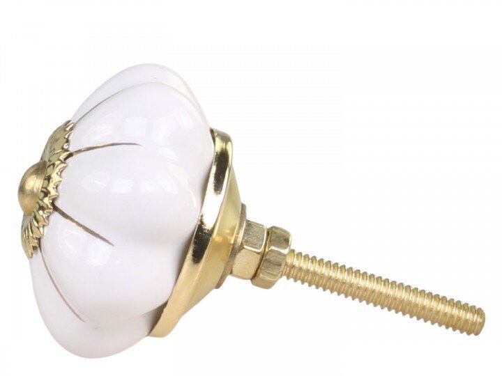 Griff in Blumenform, weiss 