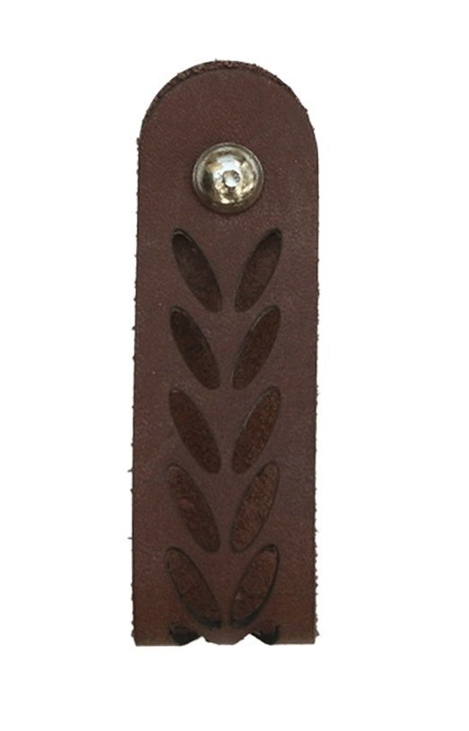 Chic Antique Griff Lochmuster Leder, cognac 