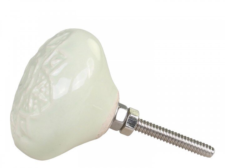 Griff mit Blumenmuster, antik verte 