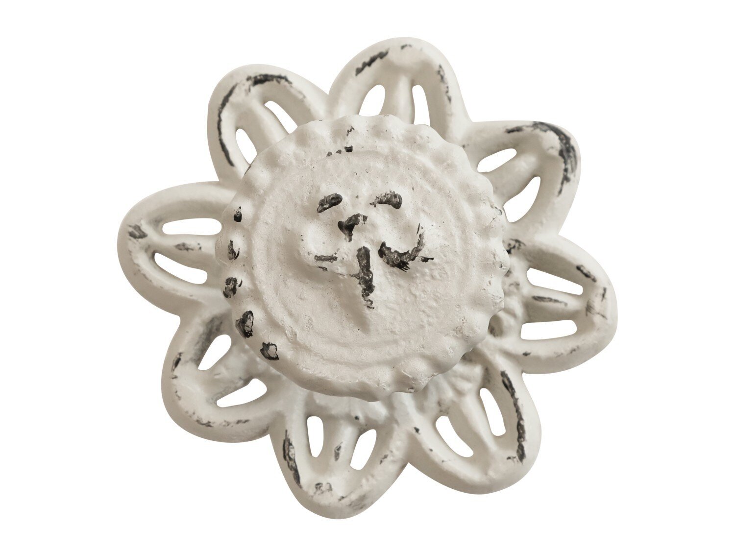 Griff mit Lilie, antique creme 