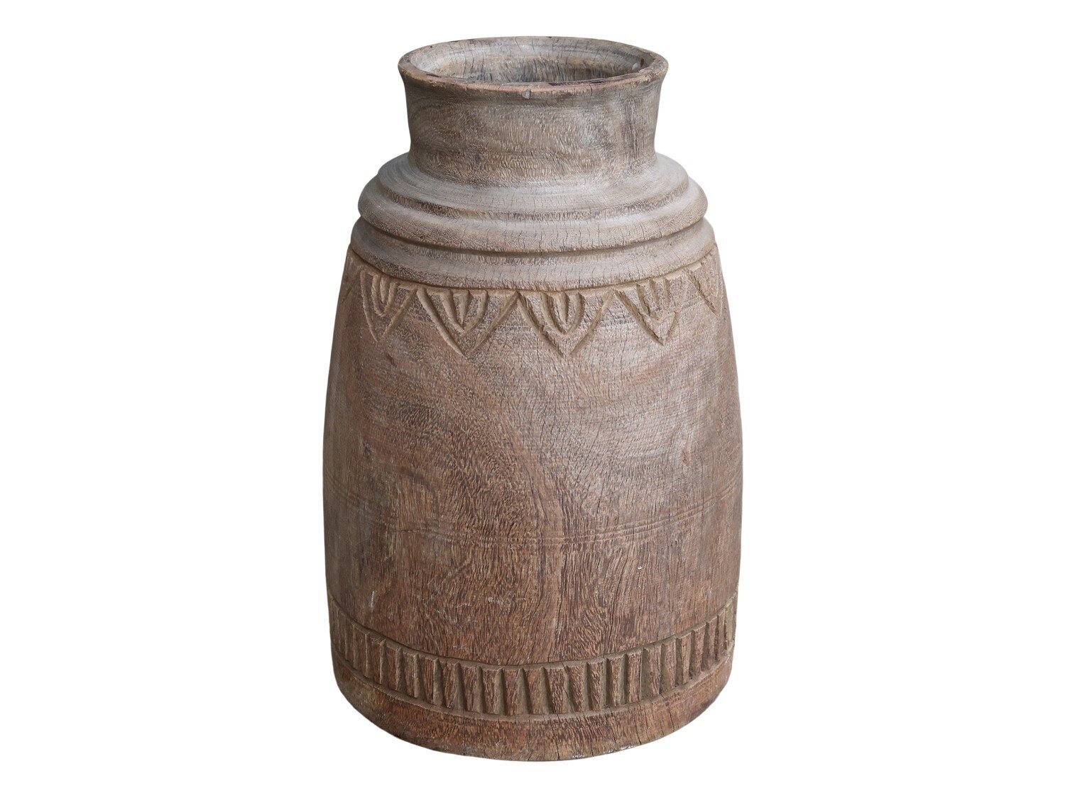 Grimaud Holz Vase für Deko 44cm, natur 