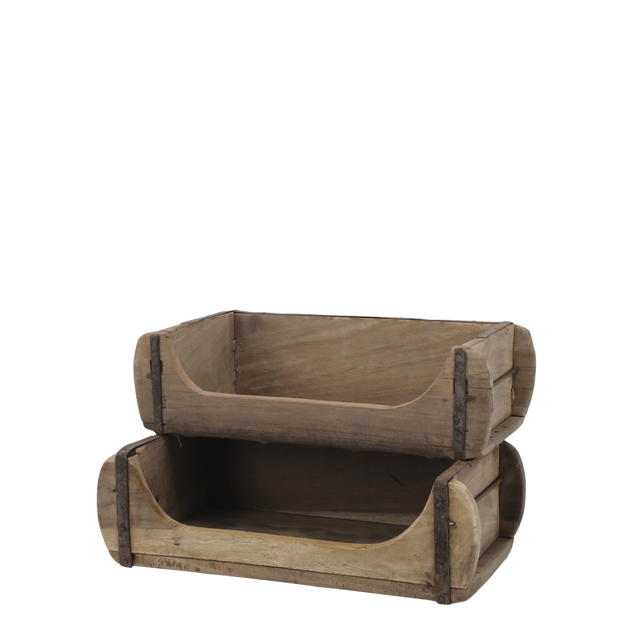 Grimaud Kasten, 2 Ebenen Ziegelform, natur 