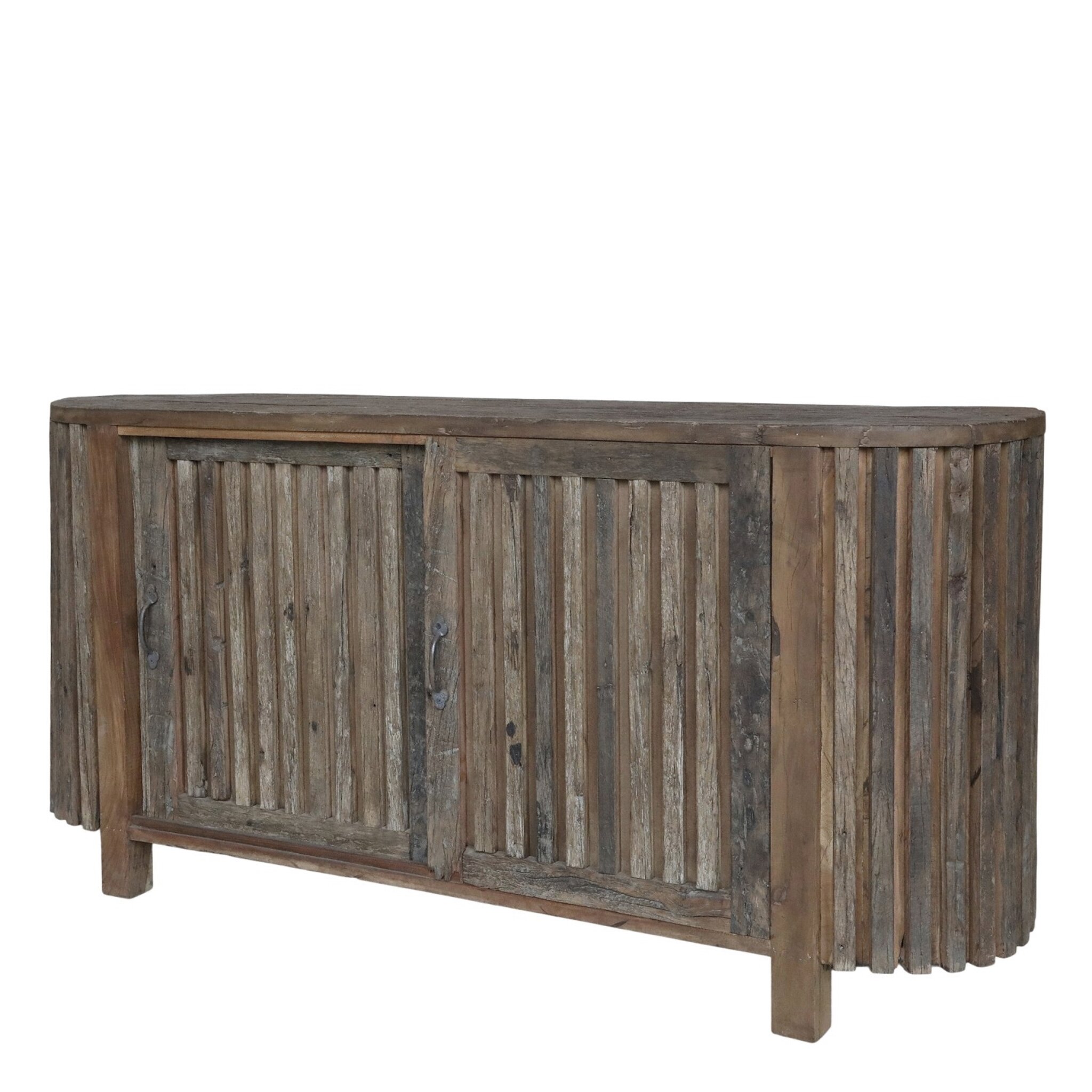 Grimaud Kommode mit Rillen und Schiebetüren, natur 