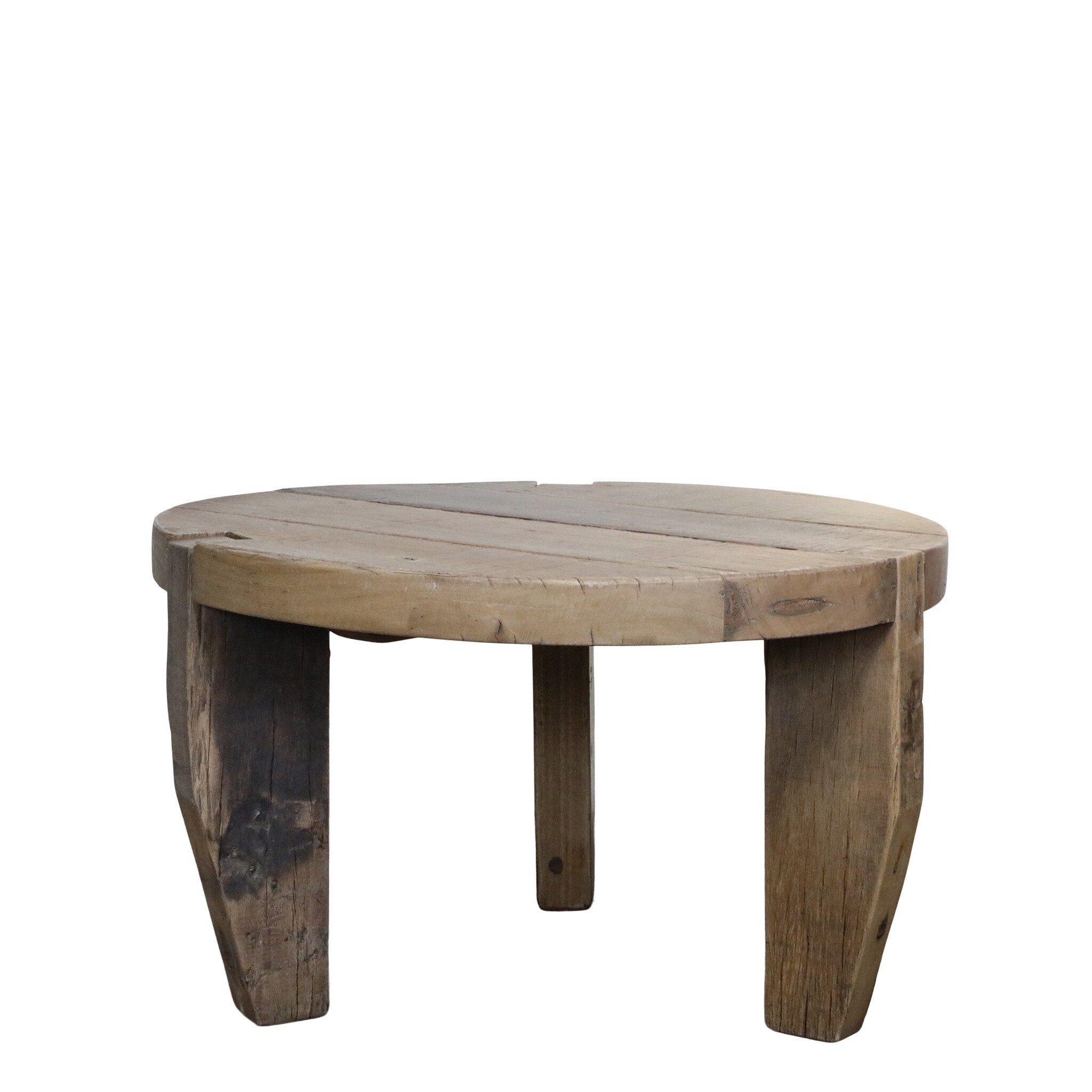 Grimaud Sofa Tisch aus Holz, natur Höhe 48, Ø 80 cm