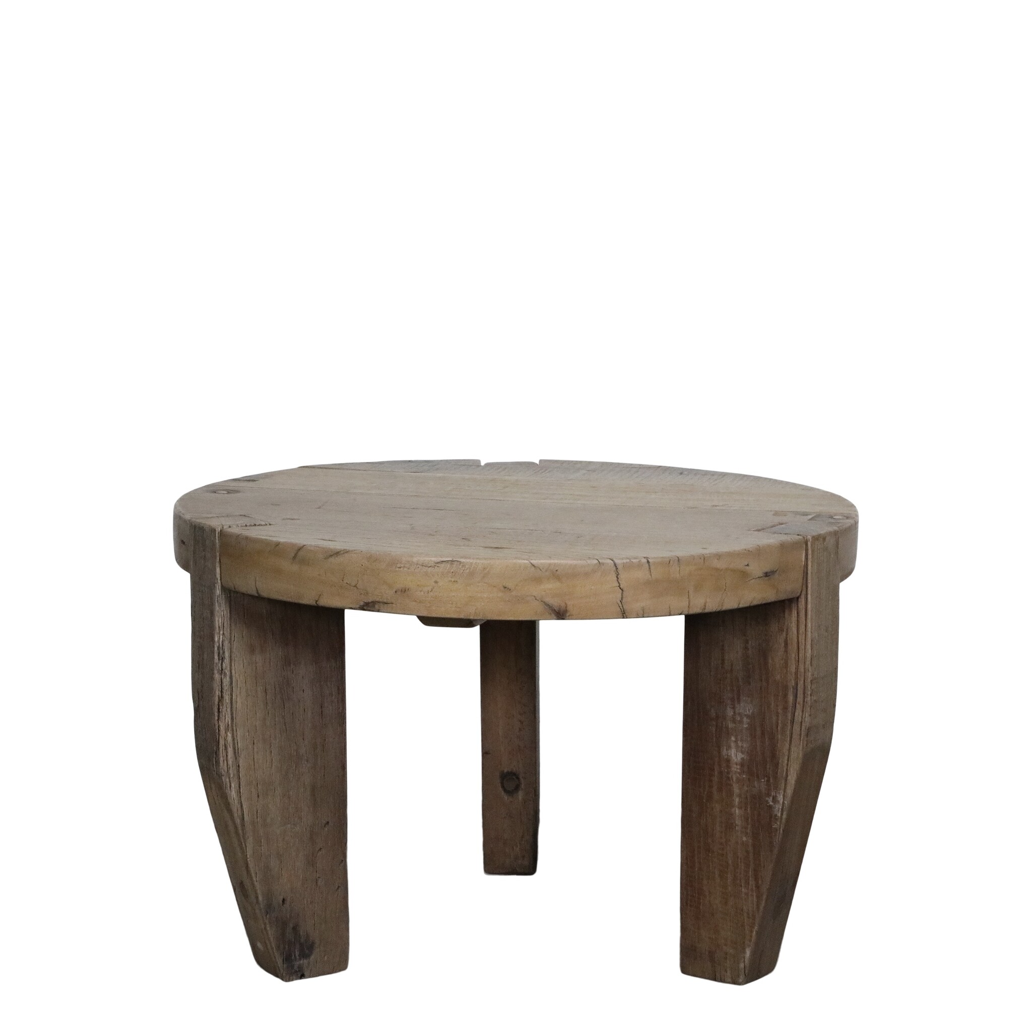 Grimaud Sofa Tisch aus Holz, natur Höhe 48, Ø 72 cm