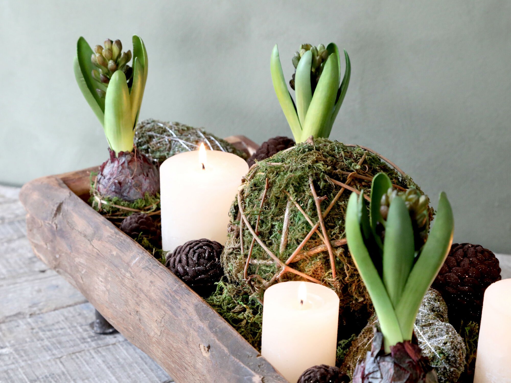 Grimaud Tablett auf Füßen, braun