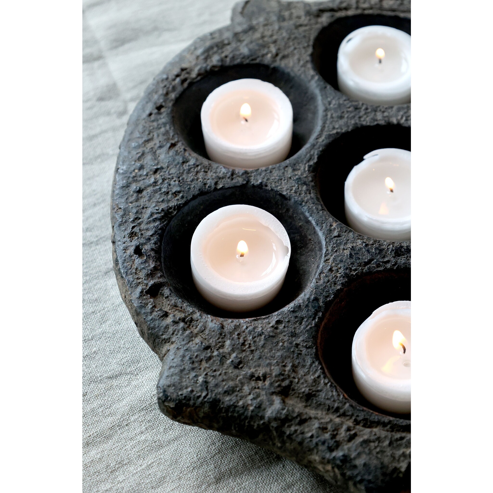 Grimaud Teelichthalter, schwarz 