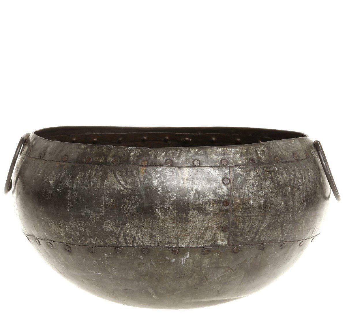 Grimaud Topf für Deko, antique zink 