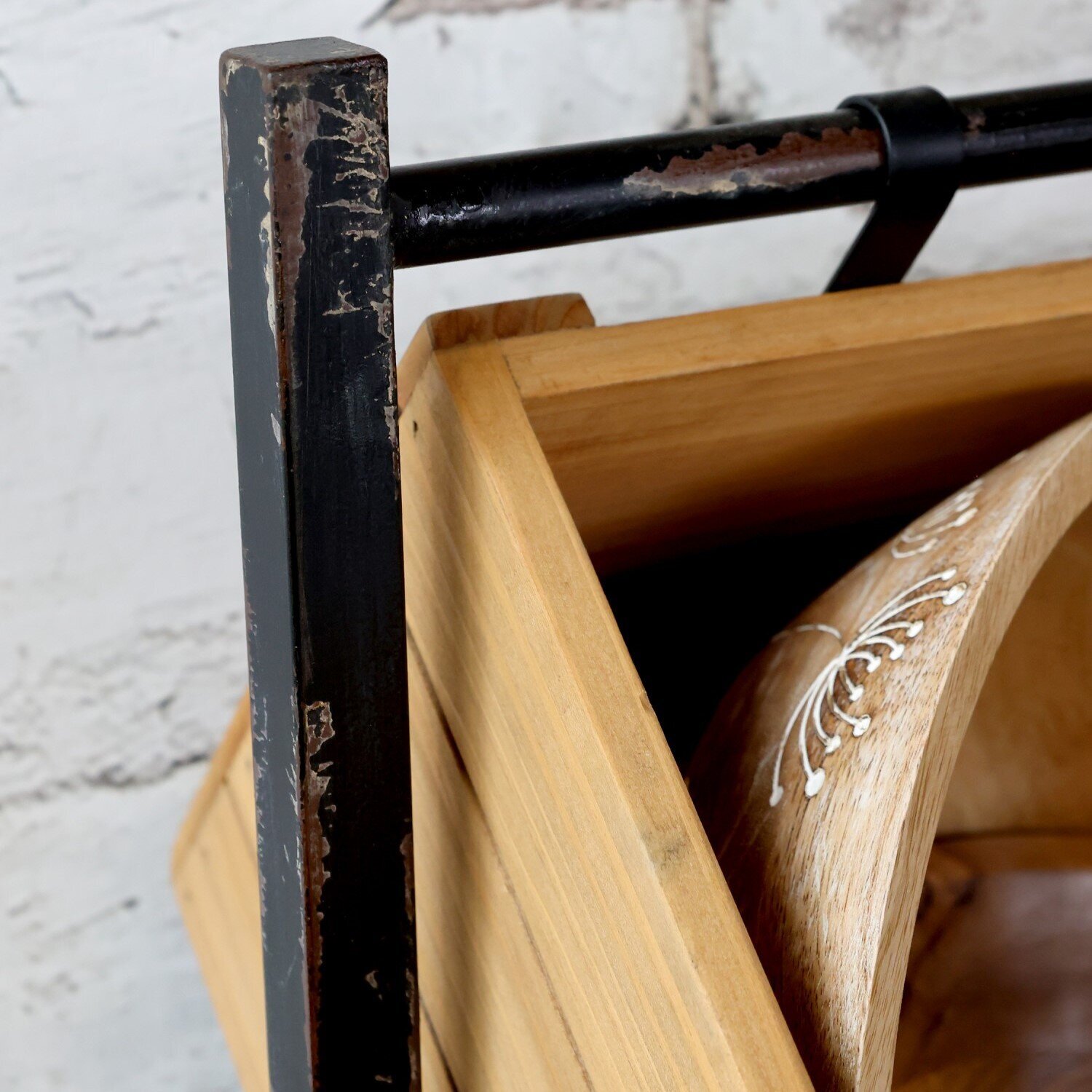 Halter mit Holzkisten, natur 