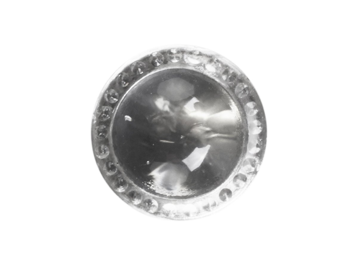 Chic Antique handgemachter Griff mit Perlenkante, silber D4 cm