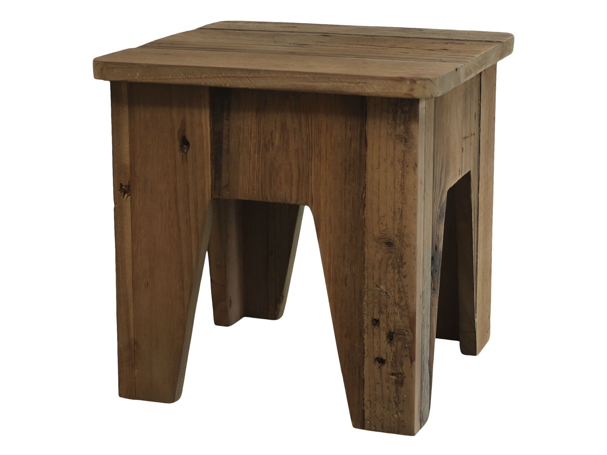 Hocker aus Fichtenholz, natur 