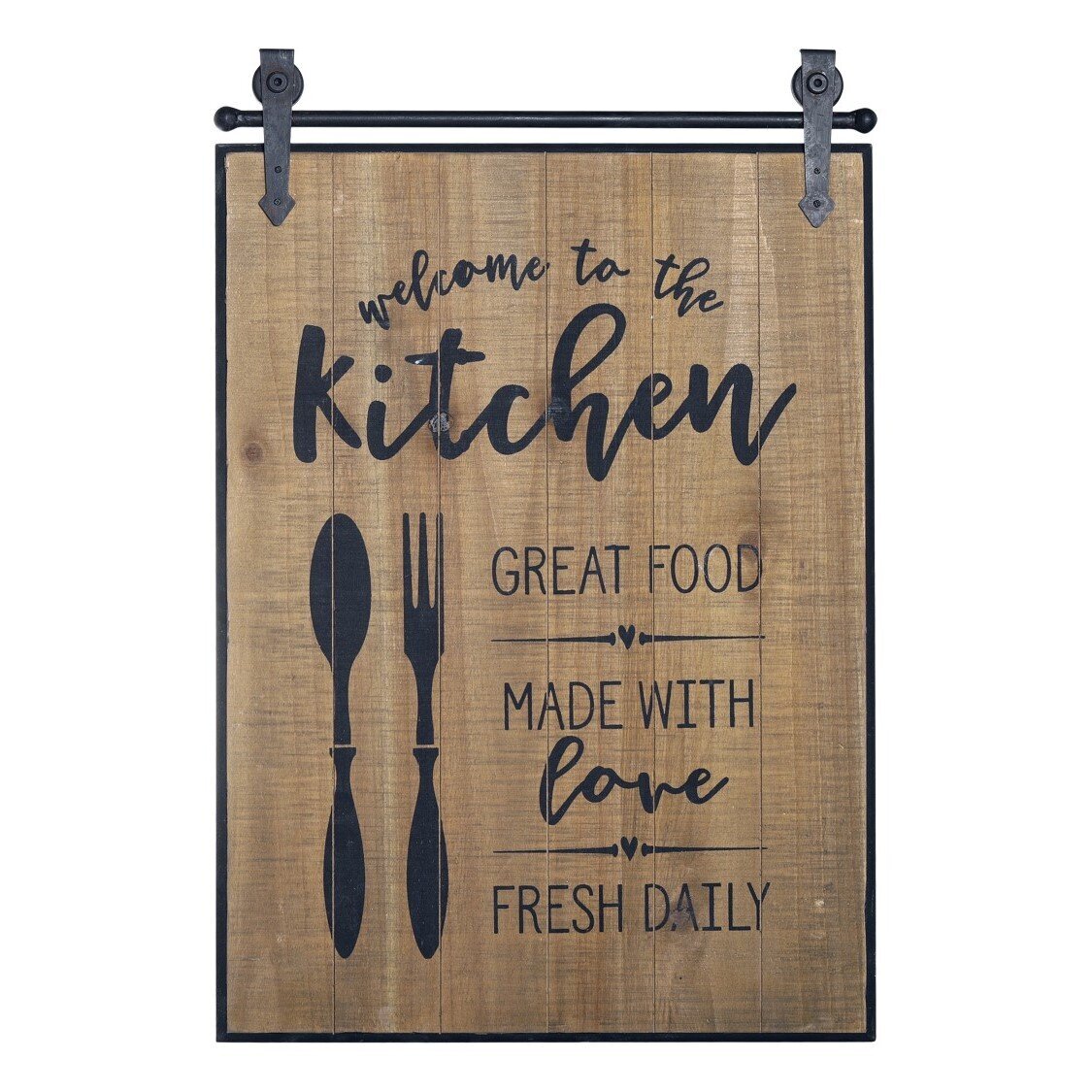 Holzschild Kitchen, natur 