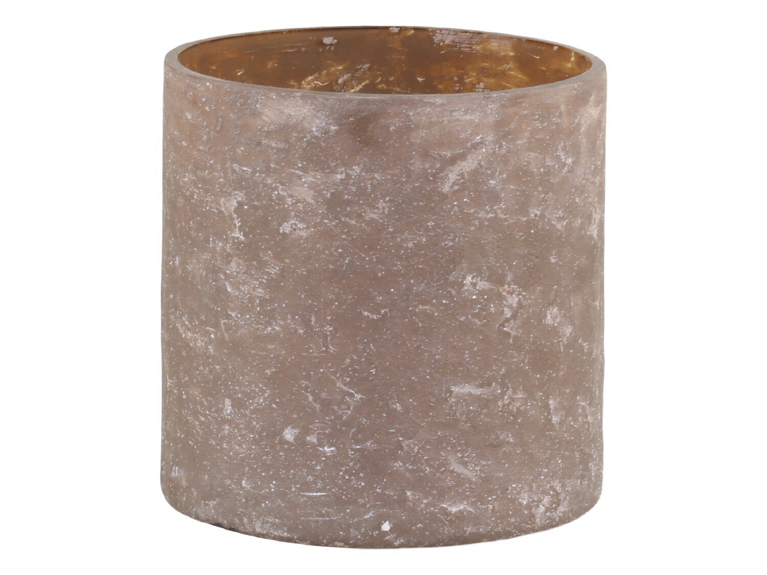 Hurricane mit Struktur, mokka H10/Ø10 cm