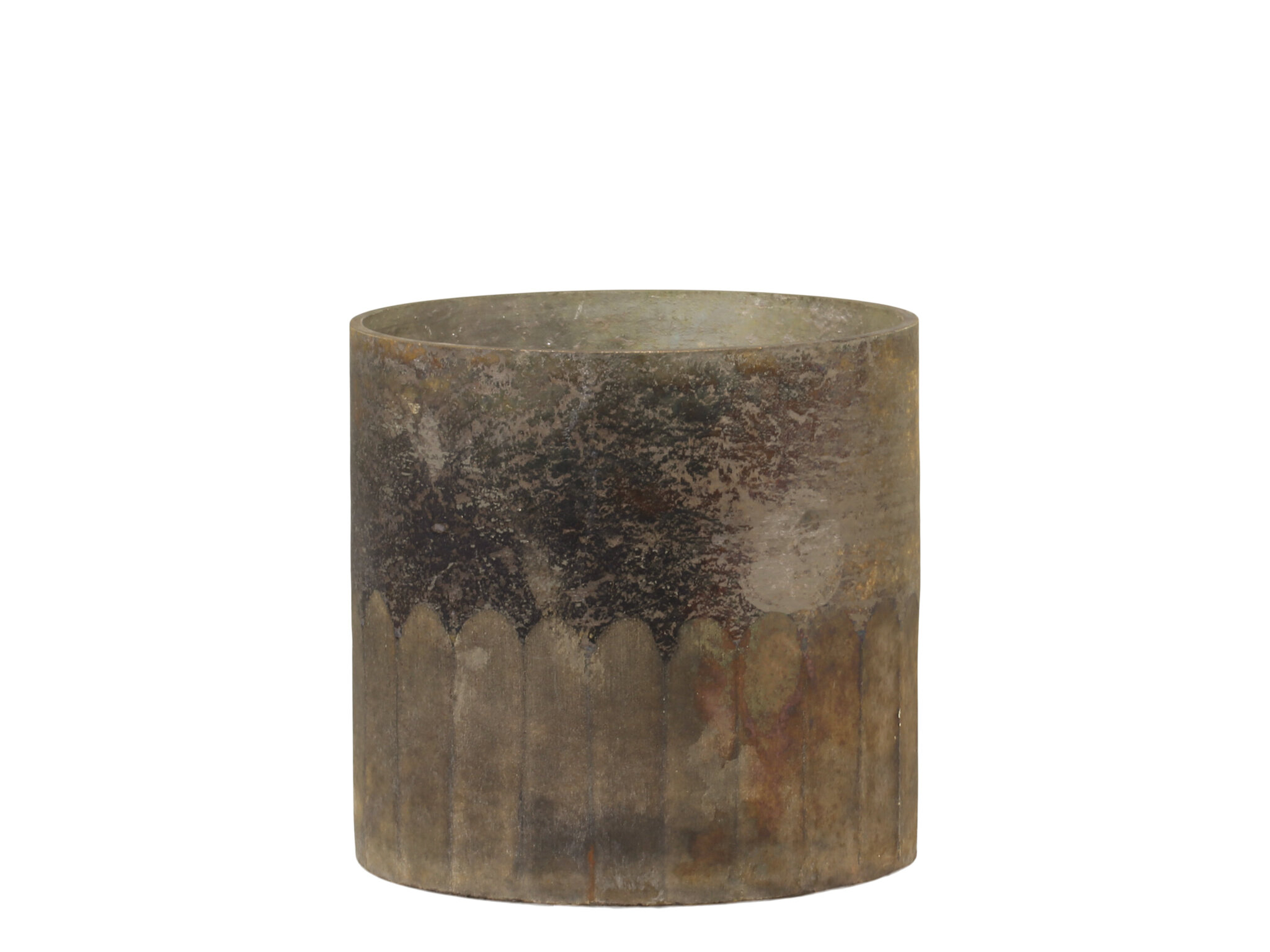 Hurricane Windlicht Rustic, antik mokka Ø10 x H9,5 cm