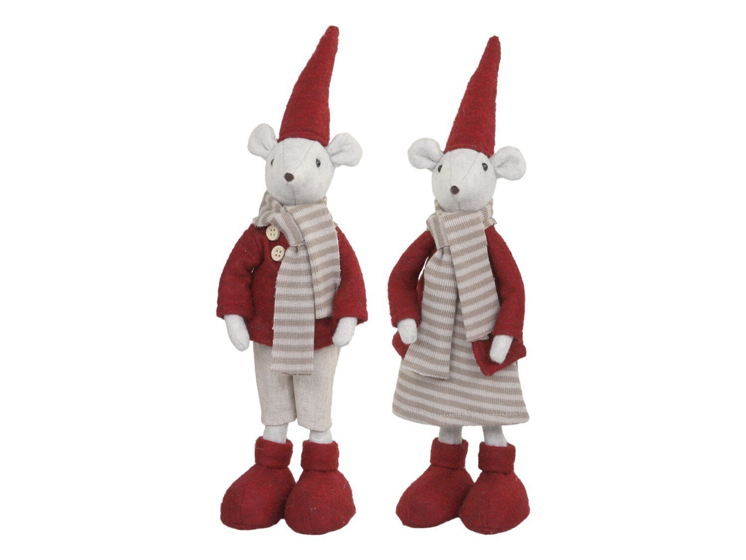 Julius & Juliane Weihnachtsmäuse, rot 