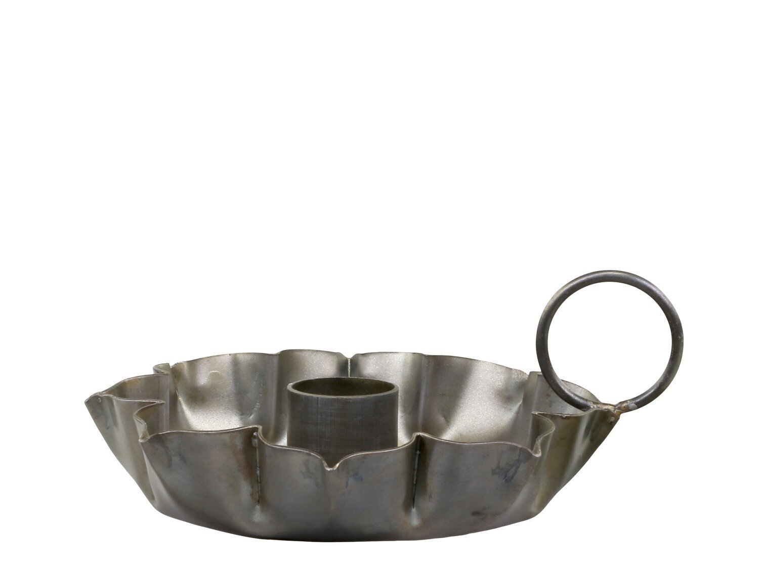 Kammerleuchter aus Metall, antique messing H5 x L12 x B11 cm