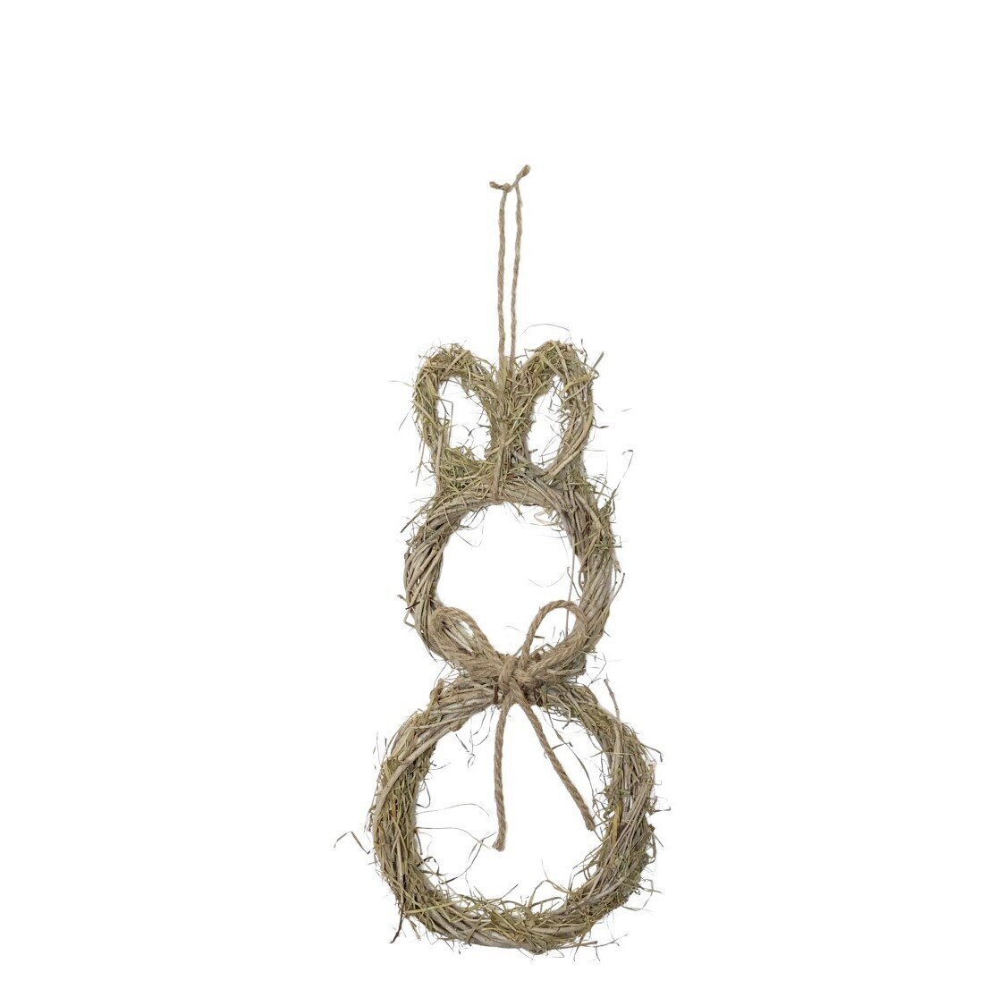 Kaninchen geflochten Wanddeko, natur 