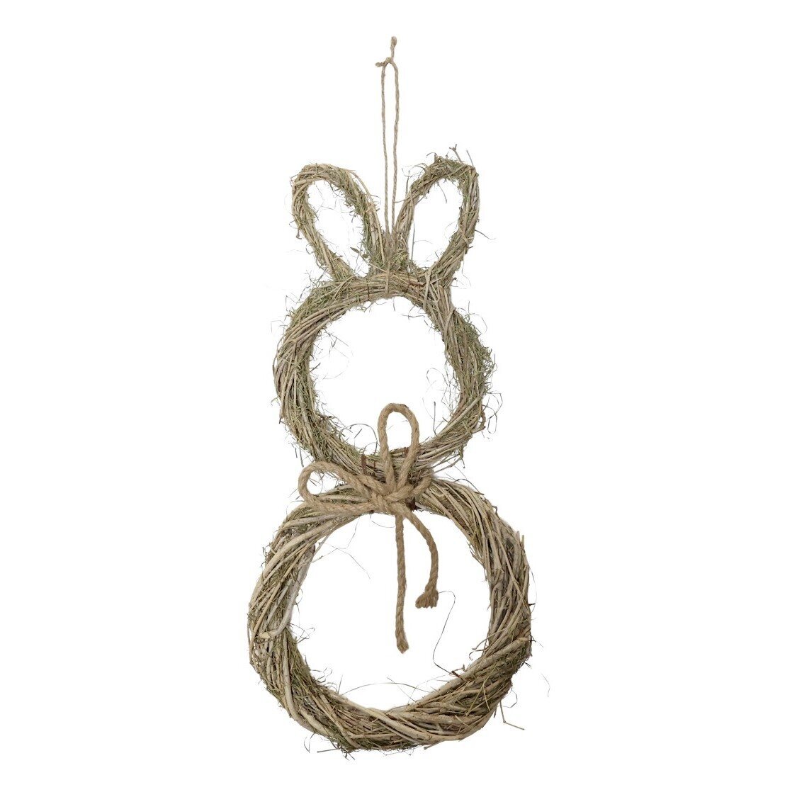 Kaninchen geflochten Wanddeko, natur 