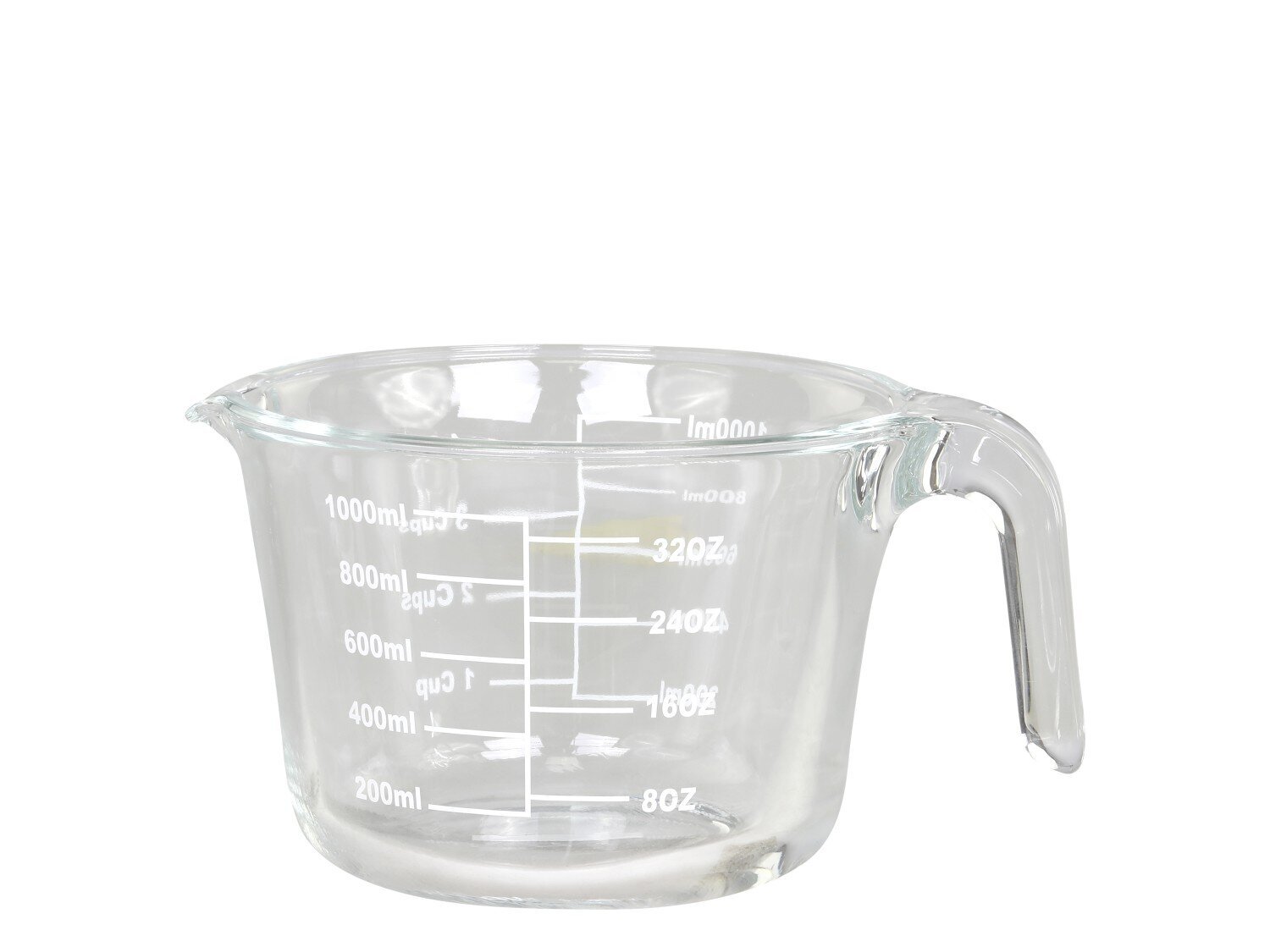 Kanne aus Glas mit Messeinheiten, klar H15/D21 cm, 1000 ml