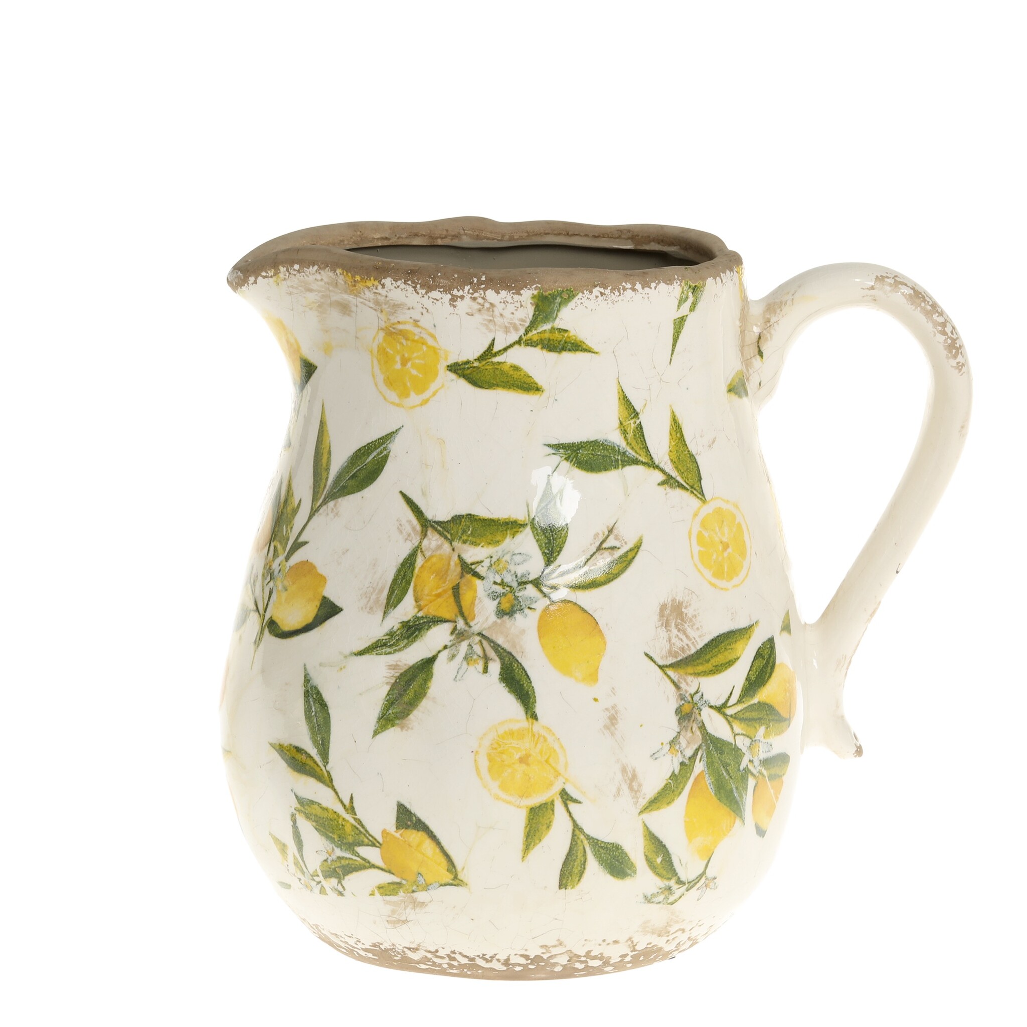 Kanne Limone mit Zitronenmotiv, gelb Höhe 20, Ø 16,5 cm